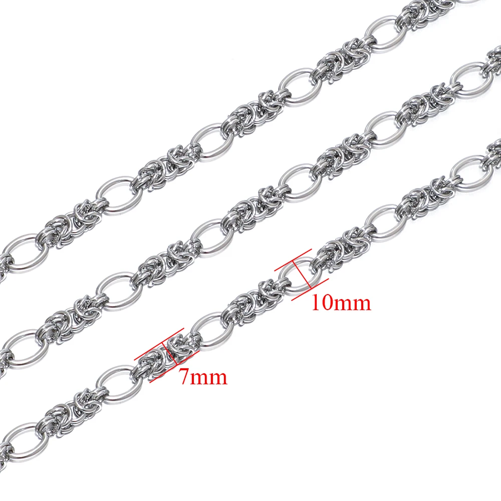 1 Meter Stainless Steel 304 Chunky Knot Big Chains DIY Jewelry Making Accessories Hip Hop Necklaces Findings Bracelets Supplies