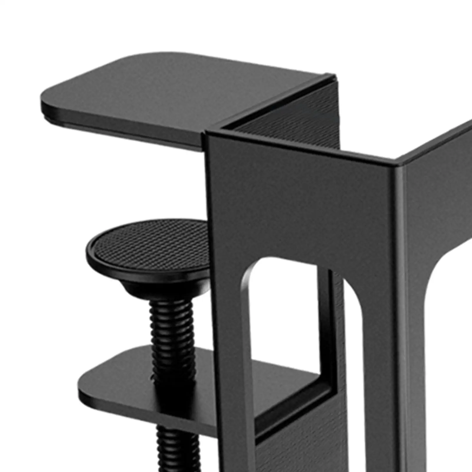 Desk Side Storage No Drill under Desk Laptop Holder Hanging Desk Organizer with Headphone Stand Storage Clamp on Desk