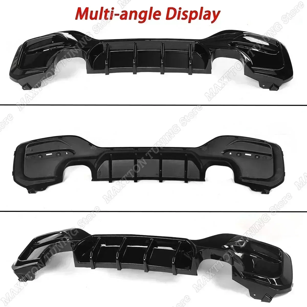 Car Rear Bumper Lip Diffuser Spoiler Splitters Guard Body Kit Tuning For BMW 1 Series M Sport F20 F21 M135i M140i 2015-2019
