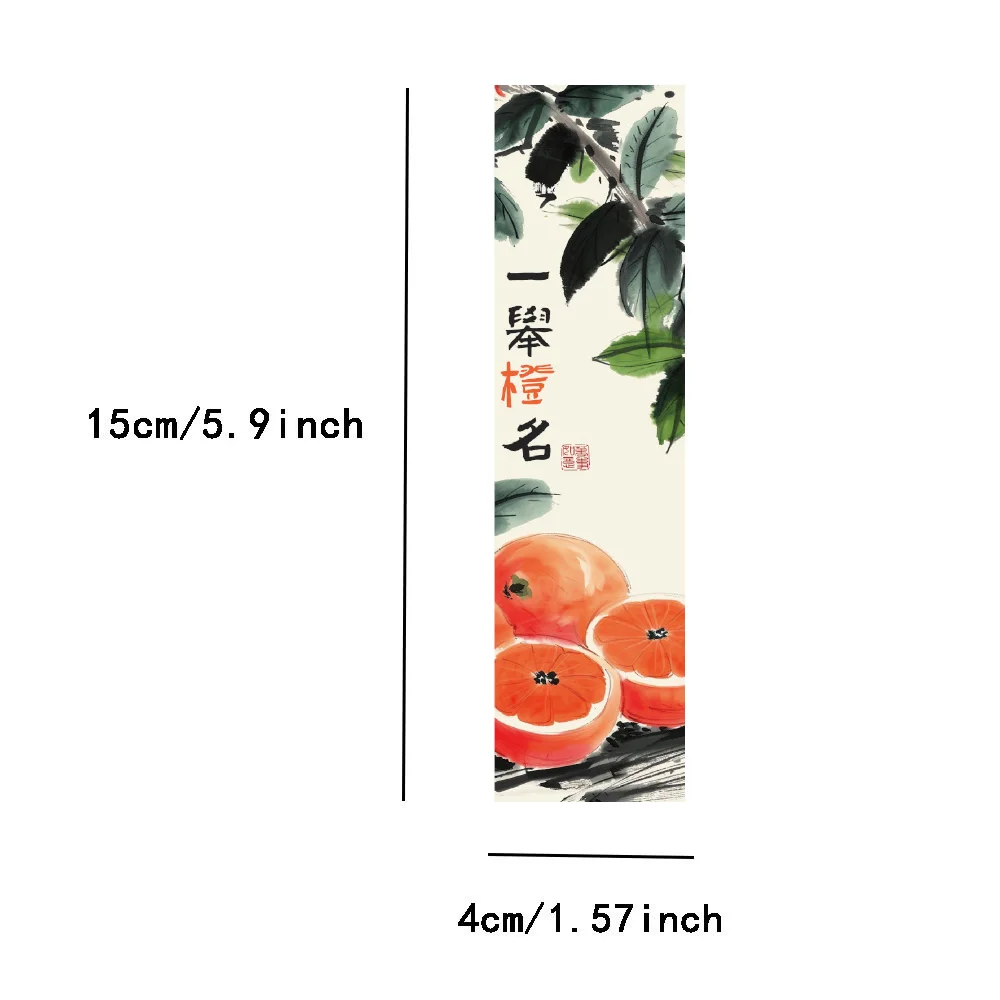 30PCS Persimmon Ruyi Ancient Style Creative Bookmark Student Reader Page Tag Library Office Page Book Club Tag