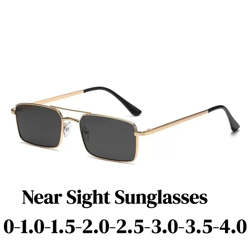 

New Fashion Metal Double Beam Myopia Sunglasses Ultra Light Personalized Sunglasses Trendy Dedicated for Driving and Driving