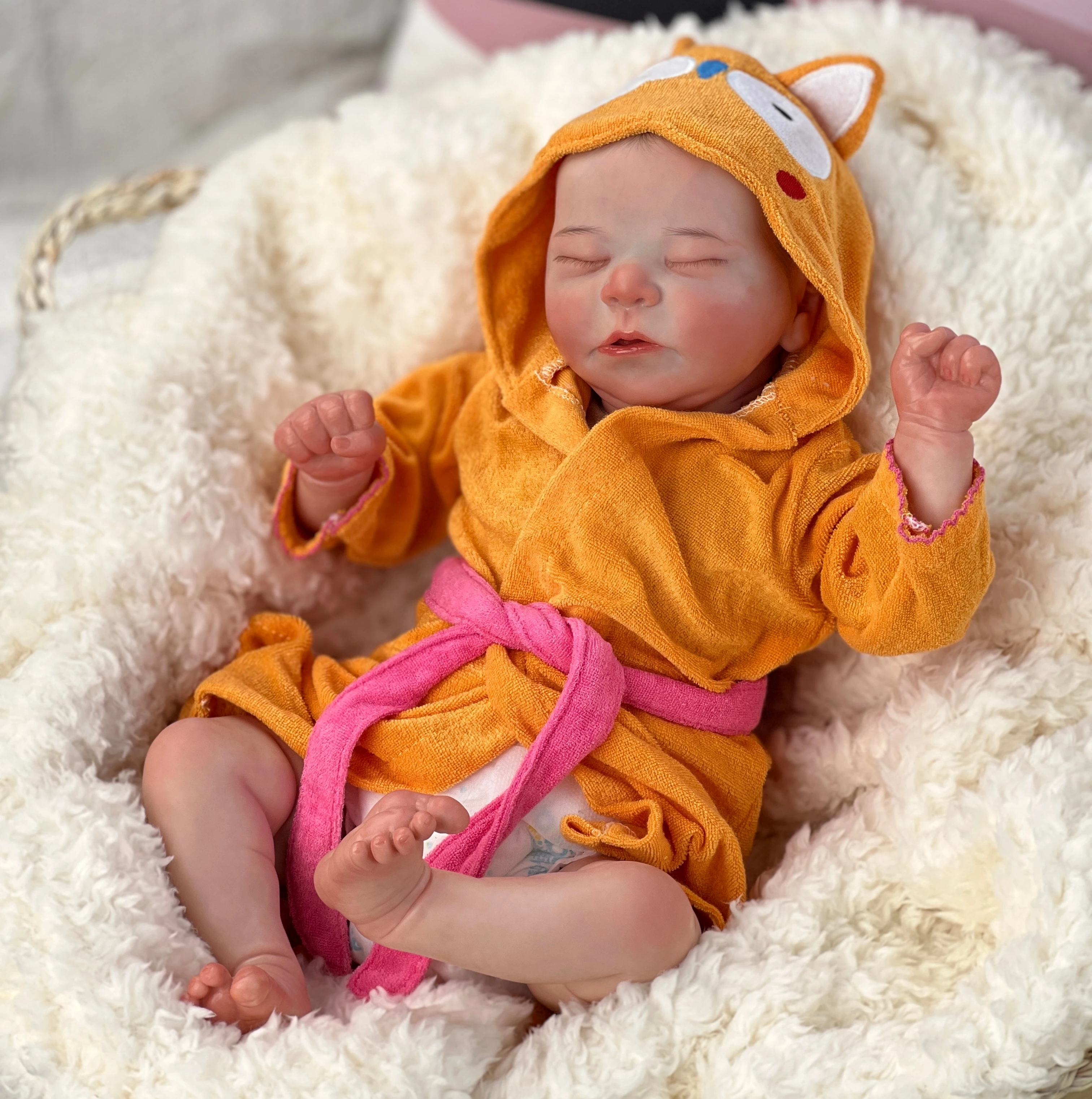 

52cm Chase Bebe Reborn Artist Oil Paint Skin Handmade Soft Touch Feeling Customize Reborn Dolls Visible Skin Muñecas reborn