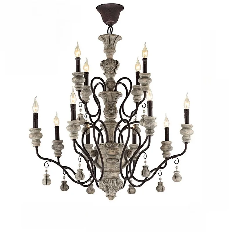 antique resin wrought iron chandelier retro hanging lustre light iluminacao para sala de estar restaurante bar cafe 01