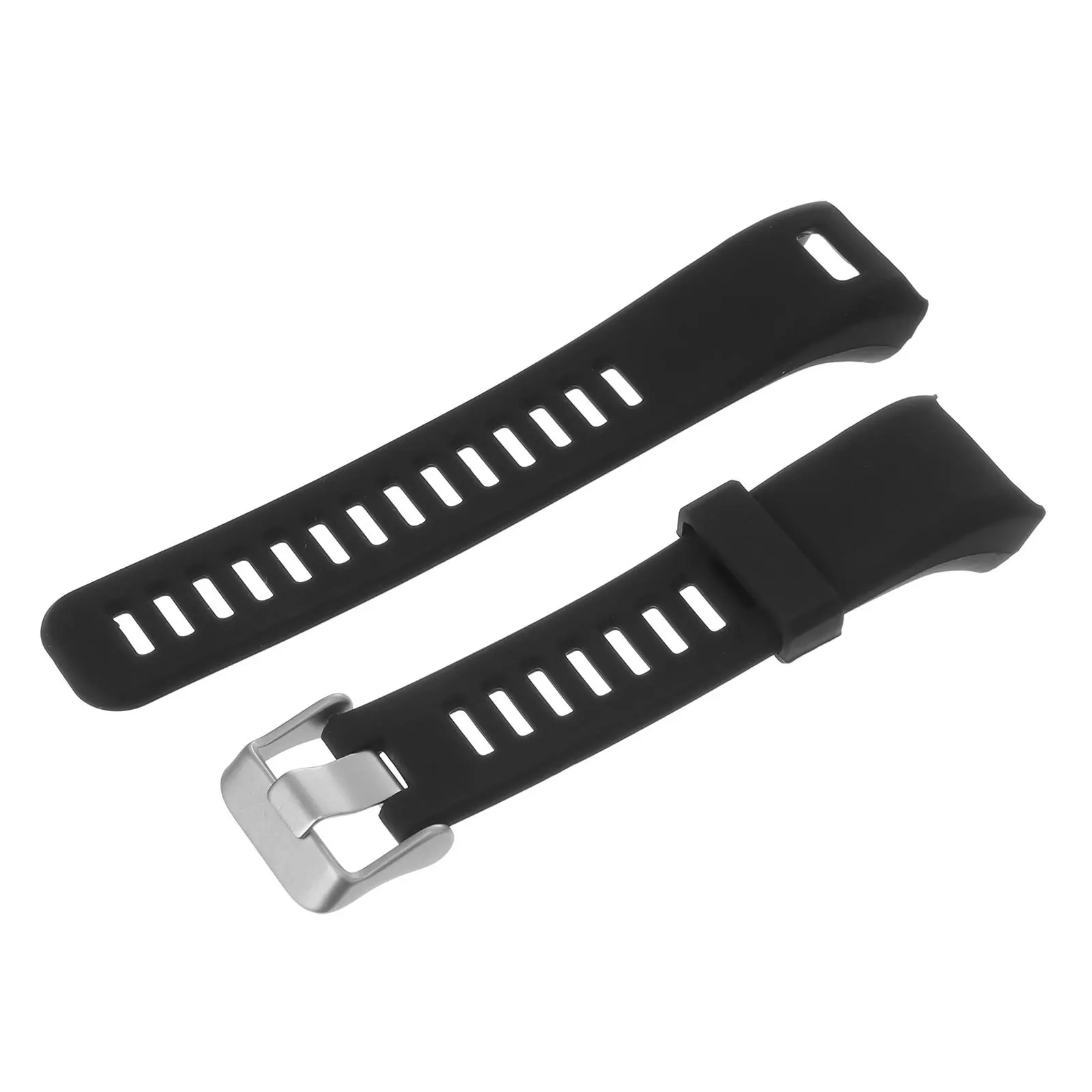 

Silicone Watchband Black Replacement Strap for Hr Quick Release Wrist Band Compatible with Men Women Sports Travel Work