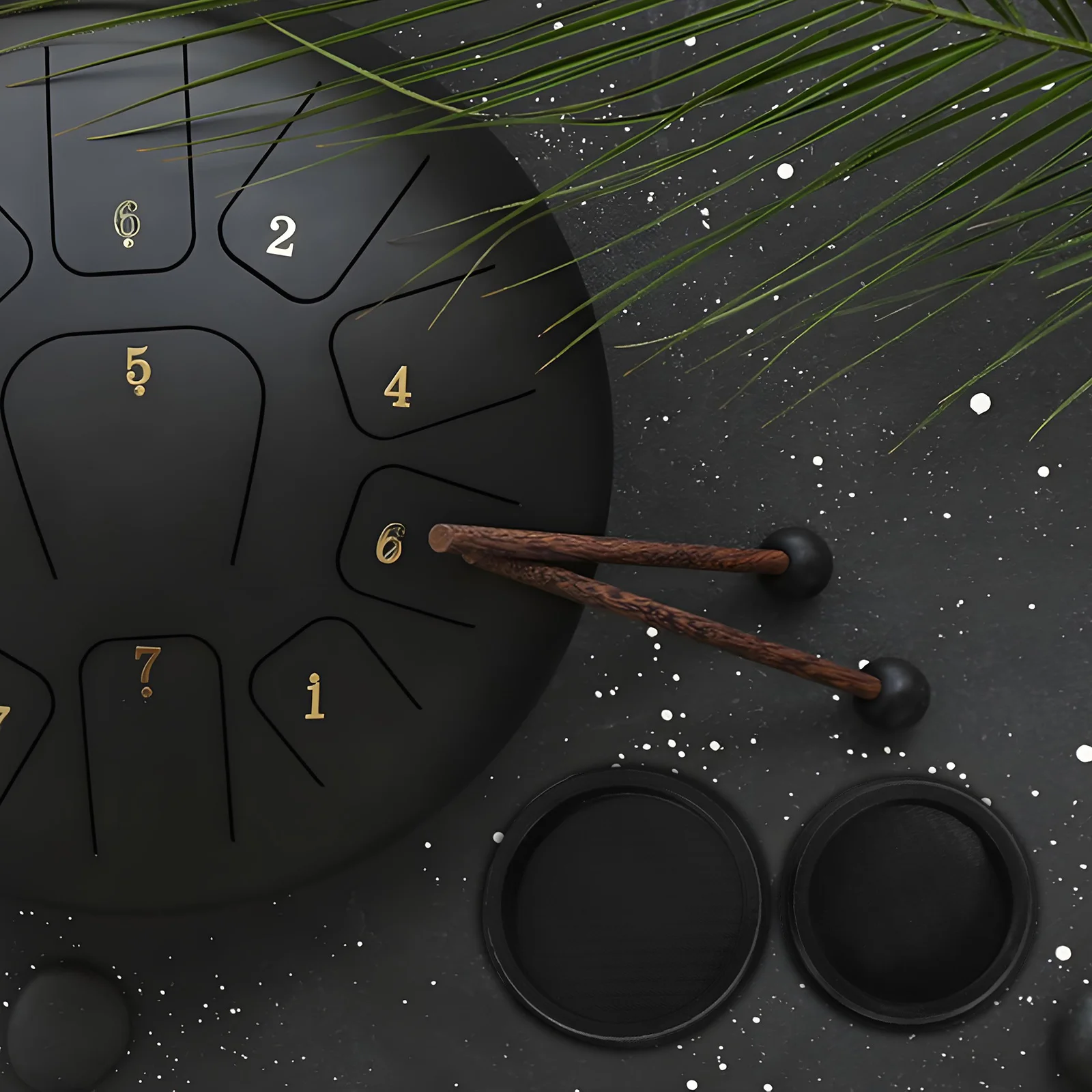 

2Pcs Silent Drum Skin Alternative Soft Resonance Lid for Chakra Drum Tone Disc Pad Enhanced Aesthetic and Functional Design