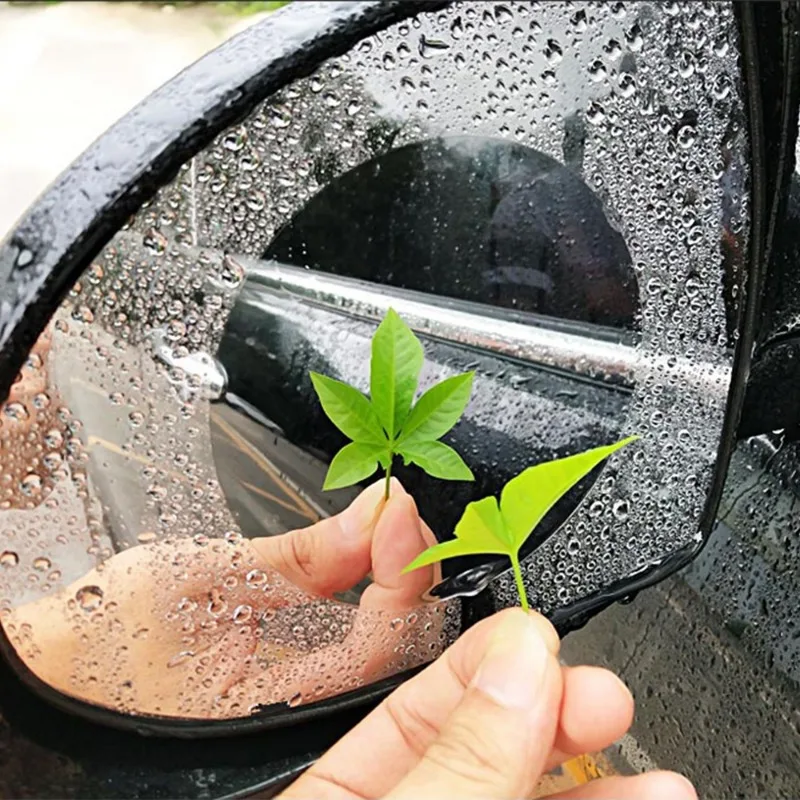 Nano Coating Car Mirror Protective Sticker, Rainproof Waterproof Anti-Fog Anti-Glare Film Clear Rearview & Side Window Accessory view 4
