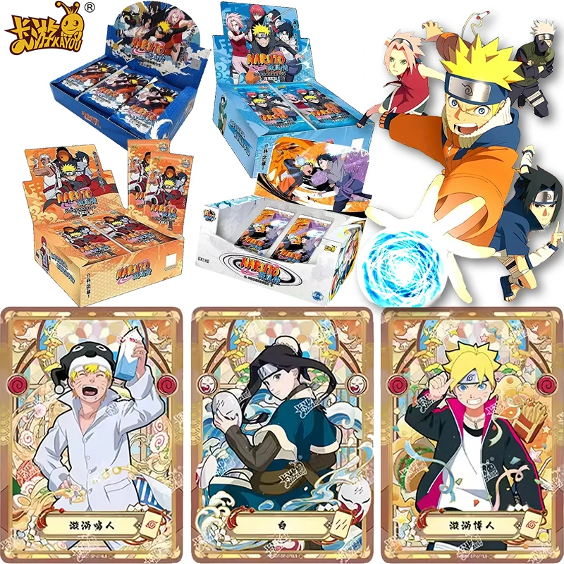 

KAYOU натуральная карта Наруто, полная коллекция серии Douzhizhang, коллекционная карта аниме, периферийная игрушка, подарочная коробка, подарок