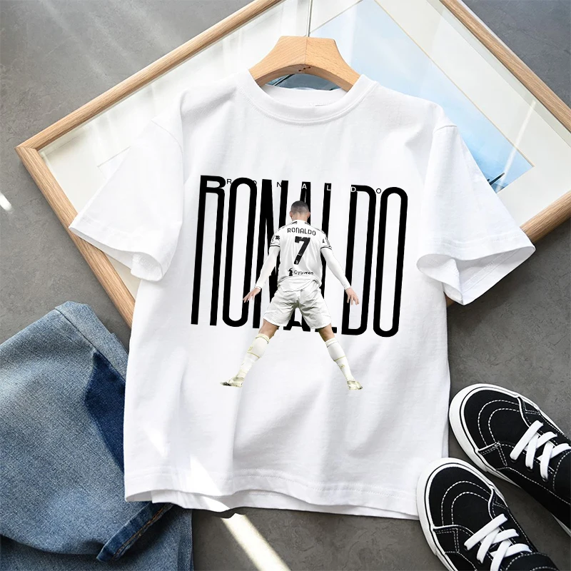 Cristiano Ronaldo Kawaii T-shirts CR7 Cartoon Graphic T-shirt Casual Sport Short Sleeves Tops Summer Clothing Birthday Gifts view 5