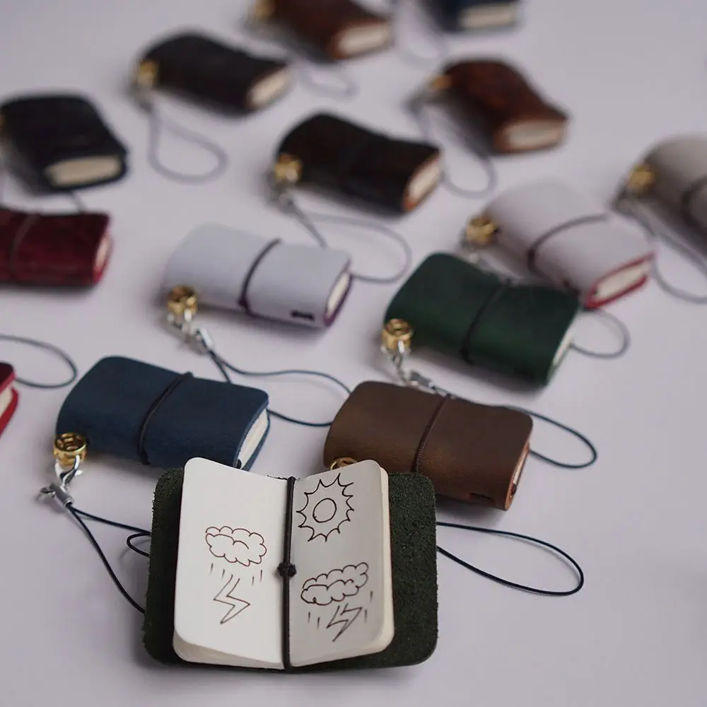 32 yaprak Mini dizüstü anahtarlık değiştirilebilir Sketchbook taşınabilir Ultra küçük cüzdan el kitabı gevşek yaprak not defteri el hesabı