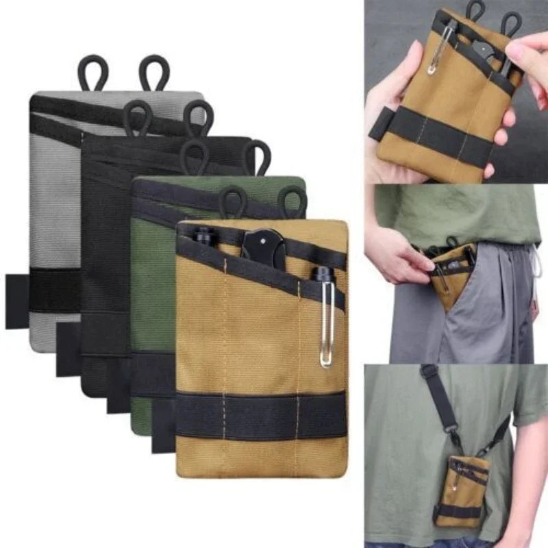 

Mini Tactical EDC Pouch Wallet Bag Waist Fanny Bag Card Key Belt Waist Pack Pocket Camping Hiking Hunting Outdoor Coin Purse