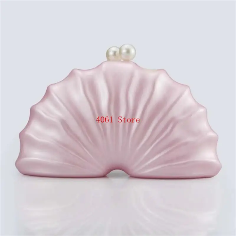 حقيبة كروس عصرية على شكل صدفة أكريليك أنيقة لحفلات الزفاف وحقيبة السهرة وحقيبة يد لتجمعات الزفاف والتواريخ