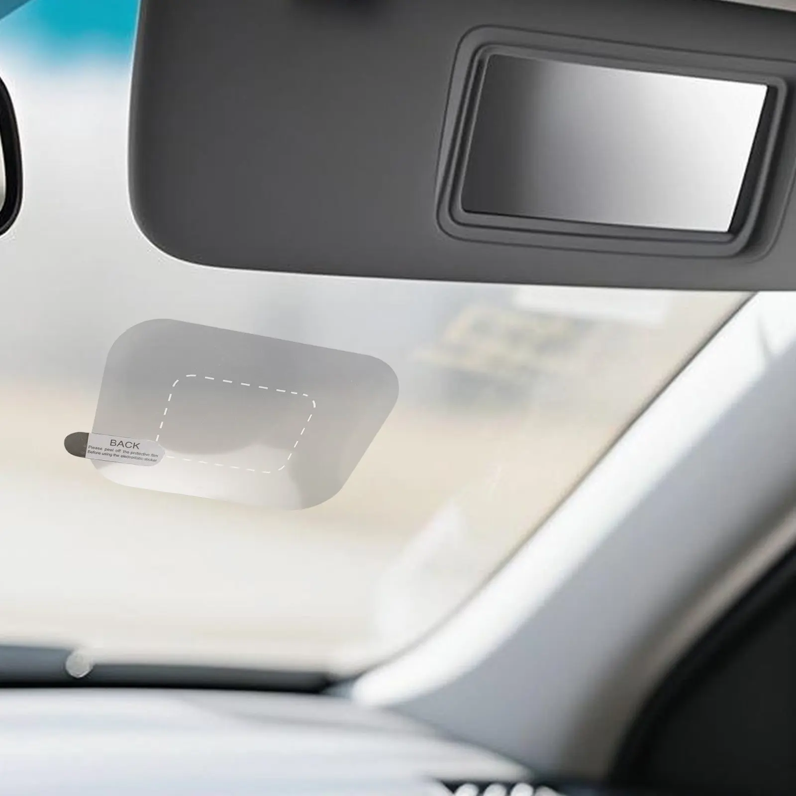 10Pcs Dashcam Static Cling Electrostatic Film Clear Dashboard Sticker Pad Adhesive Free Reusable Windshield Protection Mount