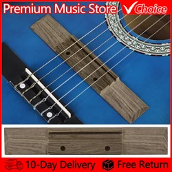 Acoustic Classical Guitar Replacement Ebony Bridge 6-String Rosewood Saddle Thru Guitar Bridge Acoustic Classical Guitar Parts