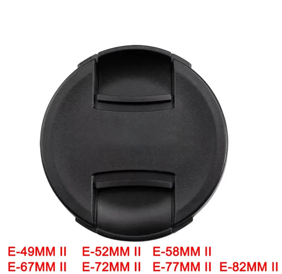 Original Camera Lens Cap Snap-on Cap For Canon 49mm 58mm 67mm 72mm 82mm 18-55 24-105 70-200 24-70 E-82MM II E-72MM II E-58MM II