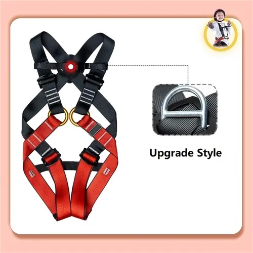 Imagen 2 del producto Arnés de cuerpo completo de expansión interior para niños escalada en roca al aire libre protección al aire libre cinturón de seguridad para niños