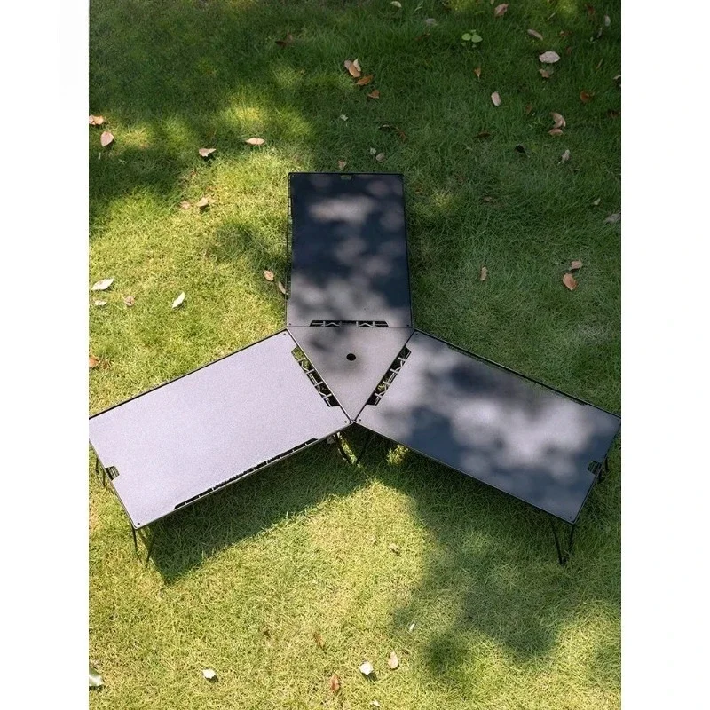 Aluminum alloy table board, picnic table top is enlarged and widened, and many people use surrounding table accessories.