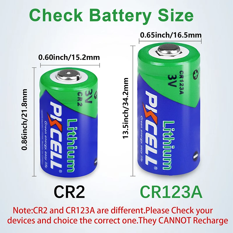 48pcs PKCELL CR123A Primary Lithium Battery CR123 CR 123 123A 16340 1500mAh 3V Batteries With PTC Protected For Camera