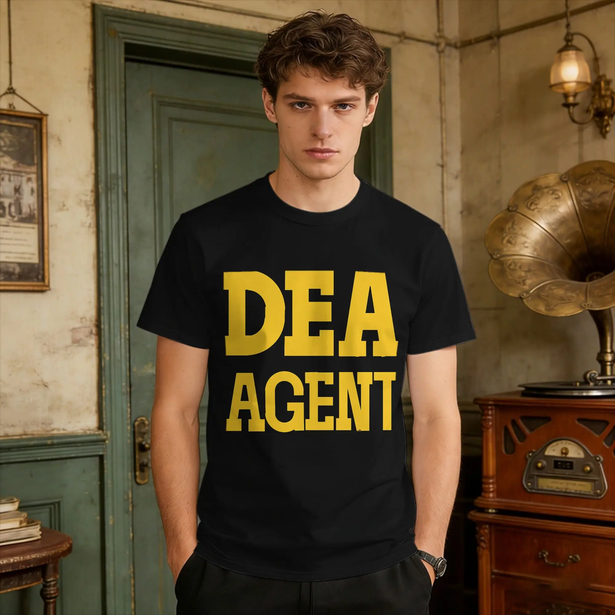 Streetwear T-Shirt DEA Special Agent Drug Enforcement Administration Cotton T Shirts  Fashion Tee Shirt for Men Beach Clothes