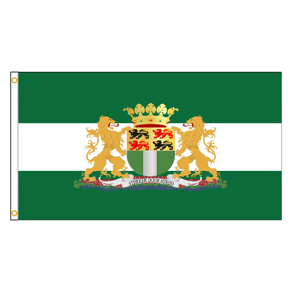 3x5Fts 90X150cm Holland The Netherlands Rotterdam City Coat of Arms Flag