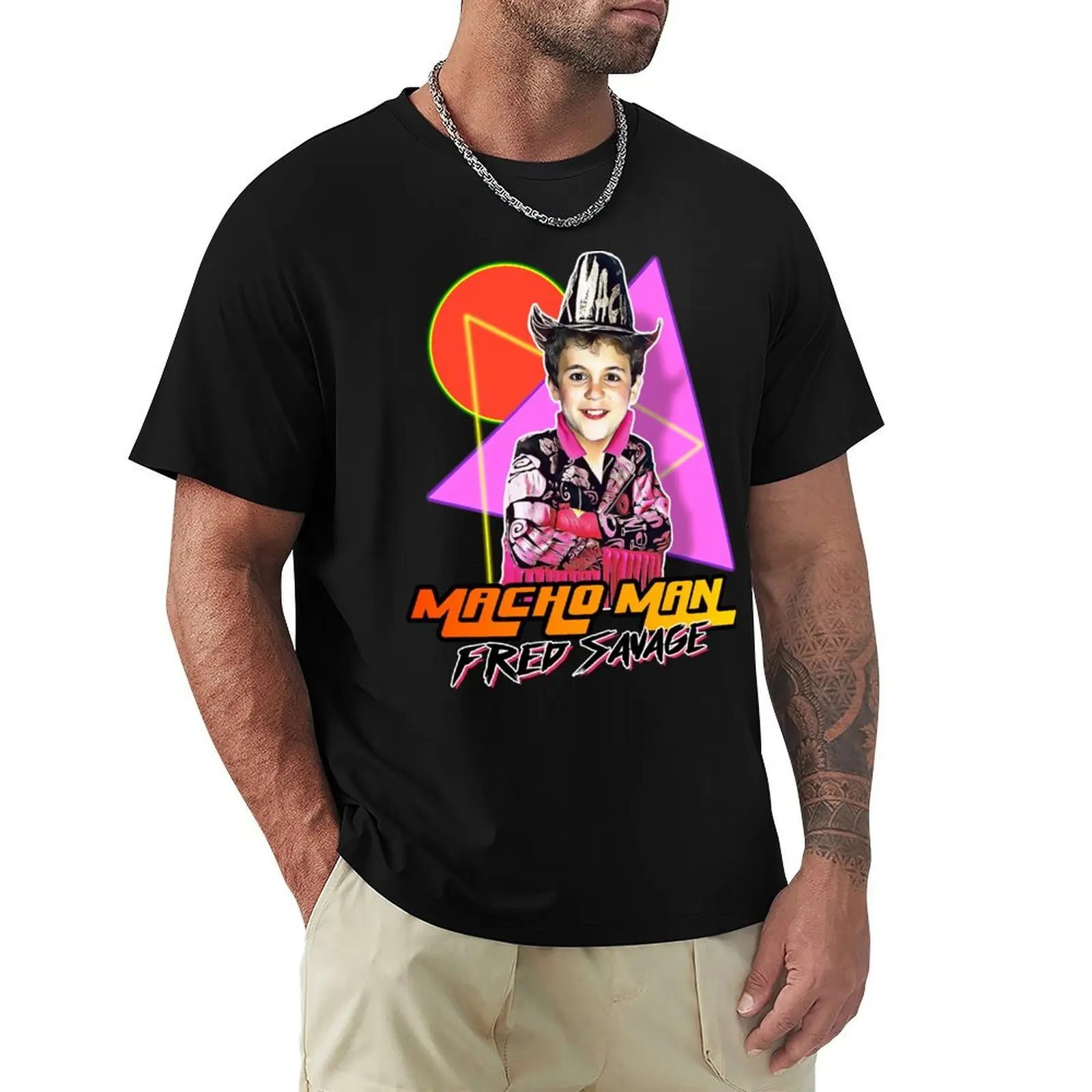 

Macho Man Fred Savage T-Shirt customizeds blanks anime stuff anime t shirts clothing for men