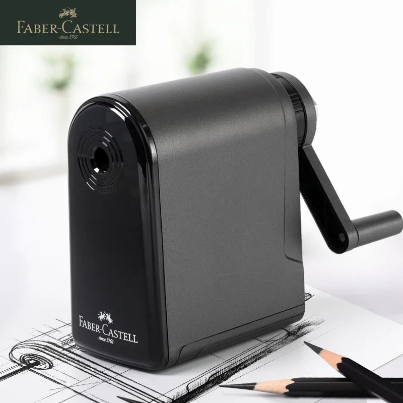 Faber-Castell Sketch Sharpener Art Painting Special Hand-Crank Large Capacity Pencil Sharpener for Sketch Art Students 381804