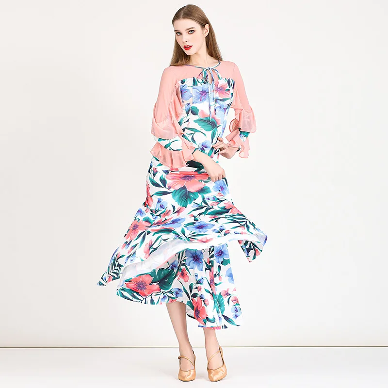 Customized New Modern Dance Suit MY893 National Standard Dance Dress Waltz Practice Performance Costumes Drag Queen Costumes