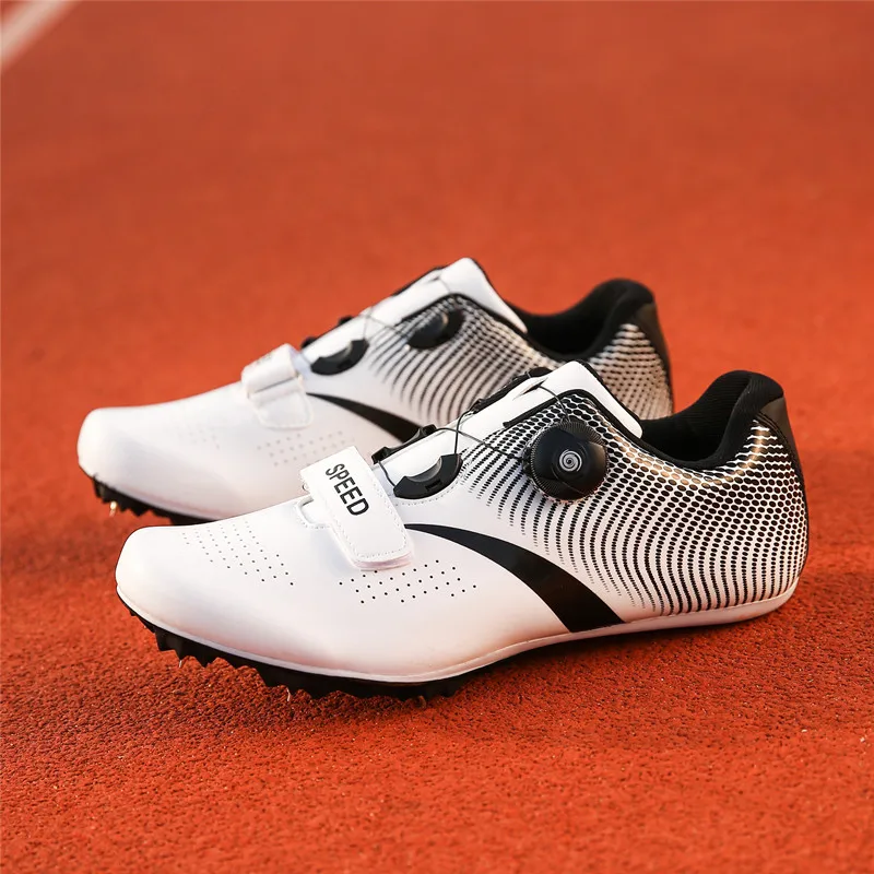 Big Size 36-47 Men Women Track and Field Shoes Comfortable Track Running Spike Shoes Lightweight Soft Outdoor Athletic Shoes