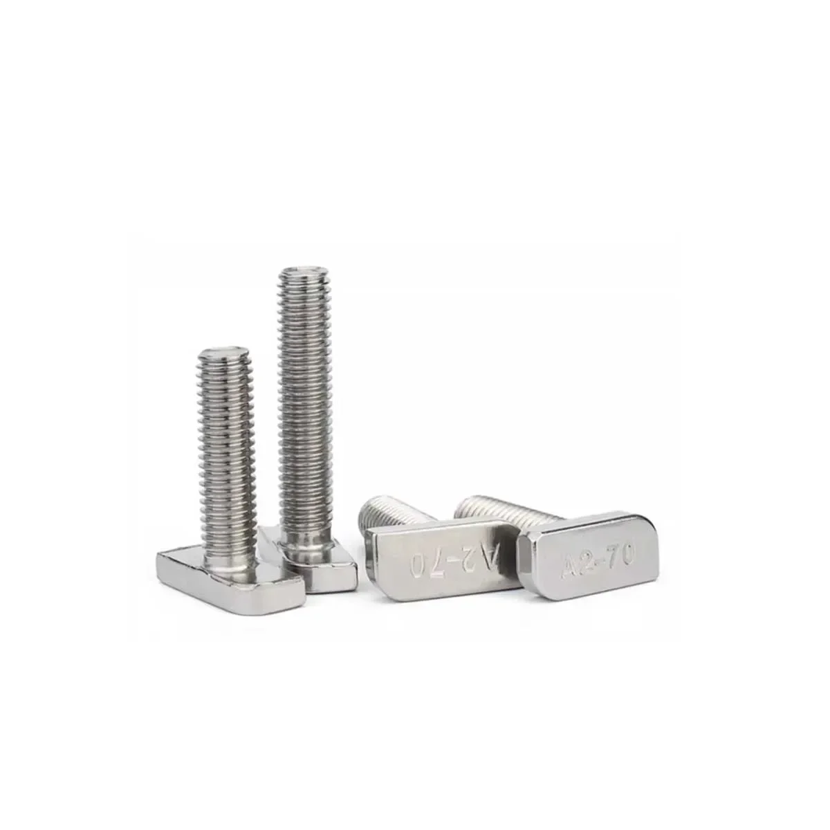 304 Stainless Steel t-Bolt m8m10 Aluminum Profile Square Head Screw For Photovoltaic Cells, 23 Head Type