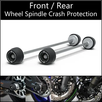 Front rear wheel shaft crash guard for Yamaha MT-09 MT-09SP/Tracer 9 Tracer 9 GT/2021-2023