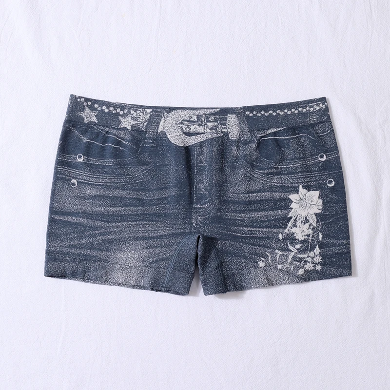 Yoga Fitness Promotion - Nahtlose Yoga-Shorts aus Kunstjeans für Damen,