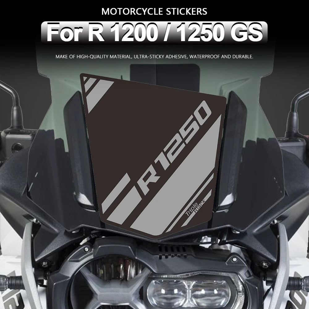 Motorcycle Stickers Accessories For R1250GS Triple Black Waterproof Windshield Decals For BMW R 1200GS R 1200 GS Adventure 40th