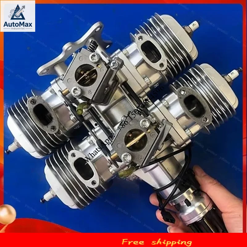DLE120T4 DLE 120-T4 Engine 120T4 120CC T4 Radial Amount  Four-Cylinder Two Side Exhaust Natural Air Cool Displacement