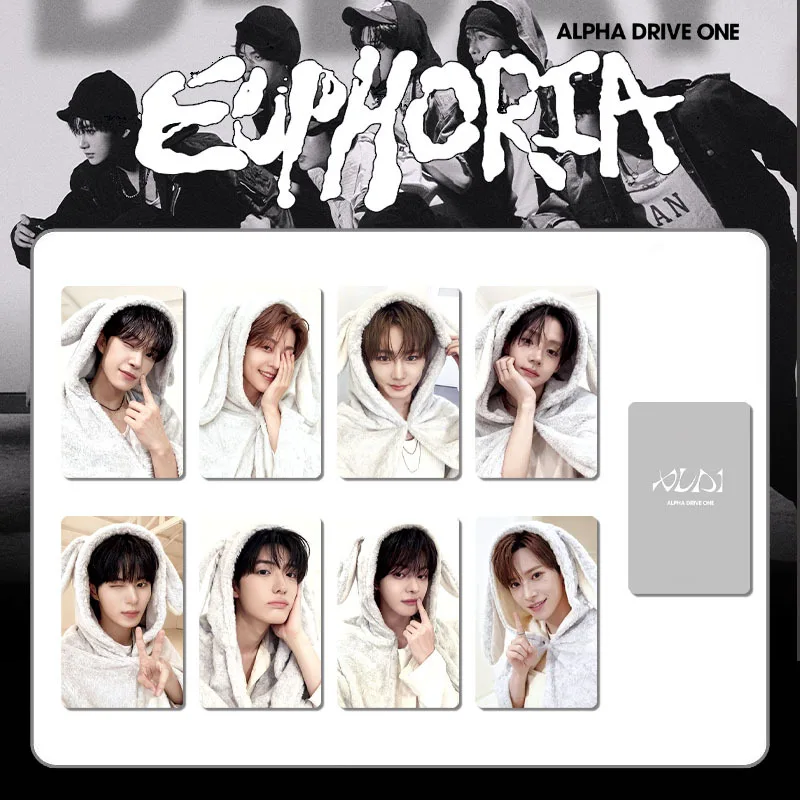 Korean Group ALD1 New Album EUPHORIA 8Pcs/Set Photocard High Quality Double Side Printing LOMO Card XINLONG ANXIN SANGHYEON Gift