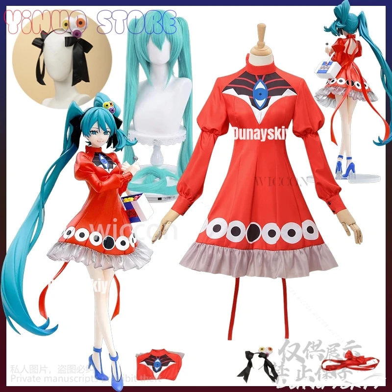 Anime-Spielprojekt Sekai Cosplay Mikuu r-906 Nouveau Kostüm Red Devil's Eye Lolita Kleid Horror Perücken für Jirai Kei Girls Maga Mw