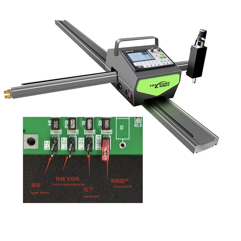 Machine de découpe Plasma Cnc Portable 1530 1325, véritable main Portable, transport de chaque utilisation, couper n'importe quelle forme de dessin, conception DXF DWG