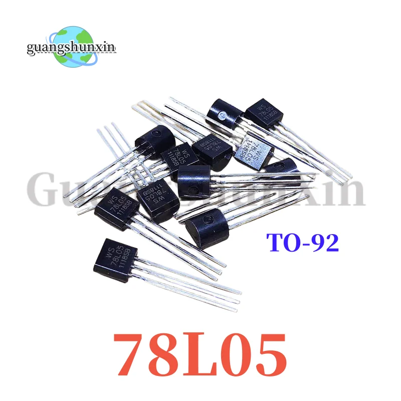 50pcs 78L05 TO-92 WS78L05 TO92 5V 100mA 0.1A Voltage Regulator