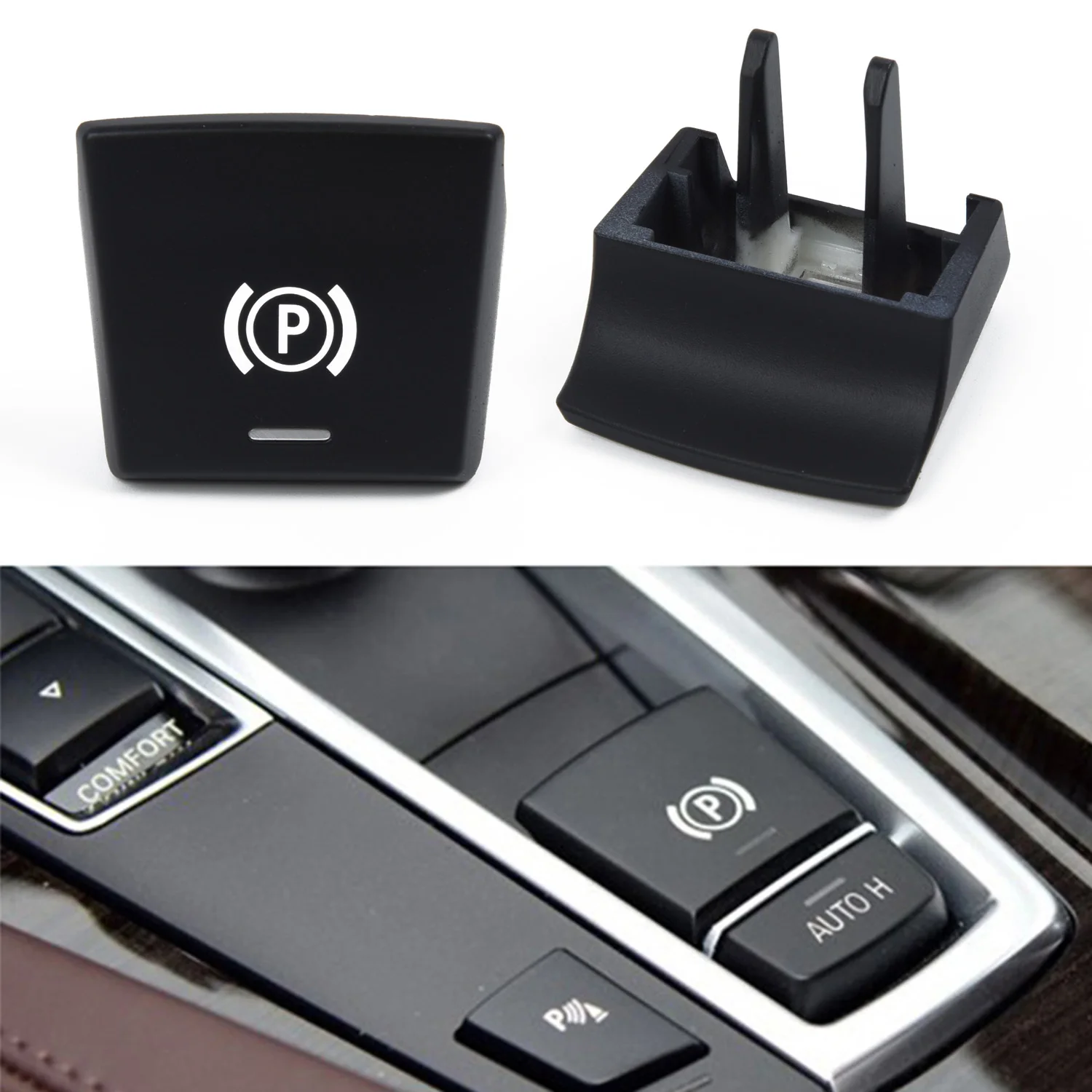Reliable ABS Material Handbrake Switch Button for BMW 5 Series 7 Series 520 523 F10 F18 F02 Perfect Replacement!