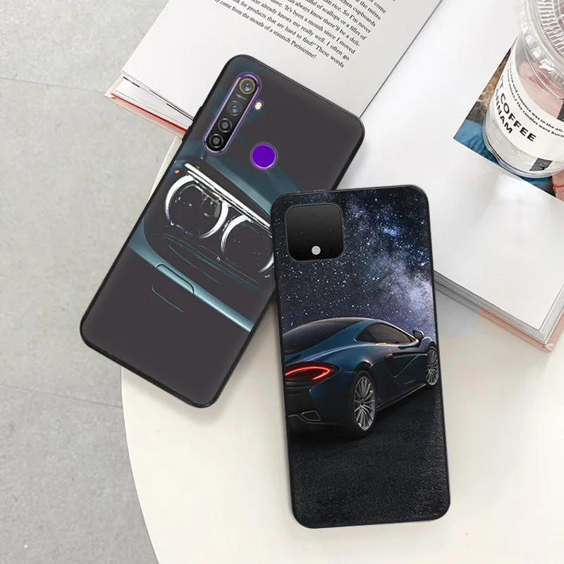 Phone Case for Pixel 8 Pro 8a 7a 6a 7 6 Motorola G200 Edge 40 30 20 One Fusion Power Super Car Soft Black Anti-Drop Cover