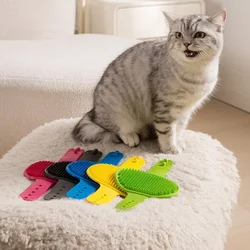 Pet Bath Brush Massage Gloves Cat Dog Grooming Comb Deshedding Tool Waterproof Soft Bristle Cleaning Supplies for Shedding Hair