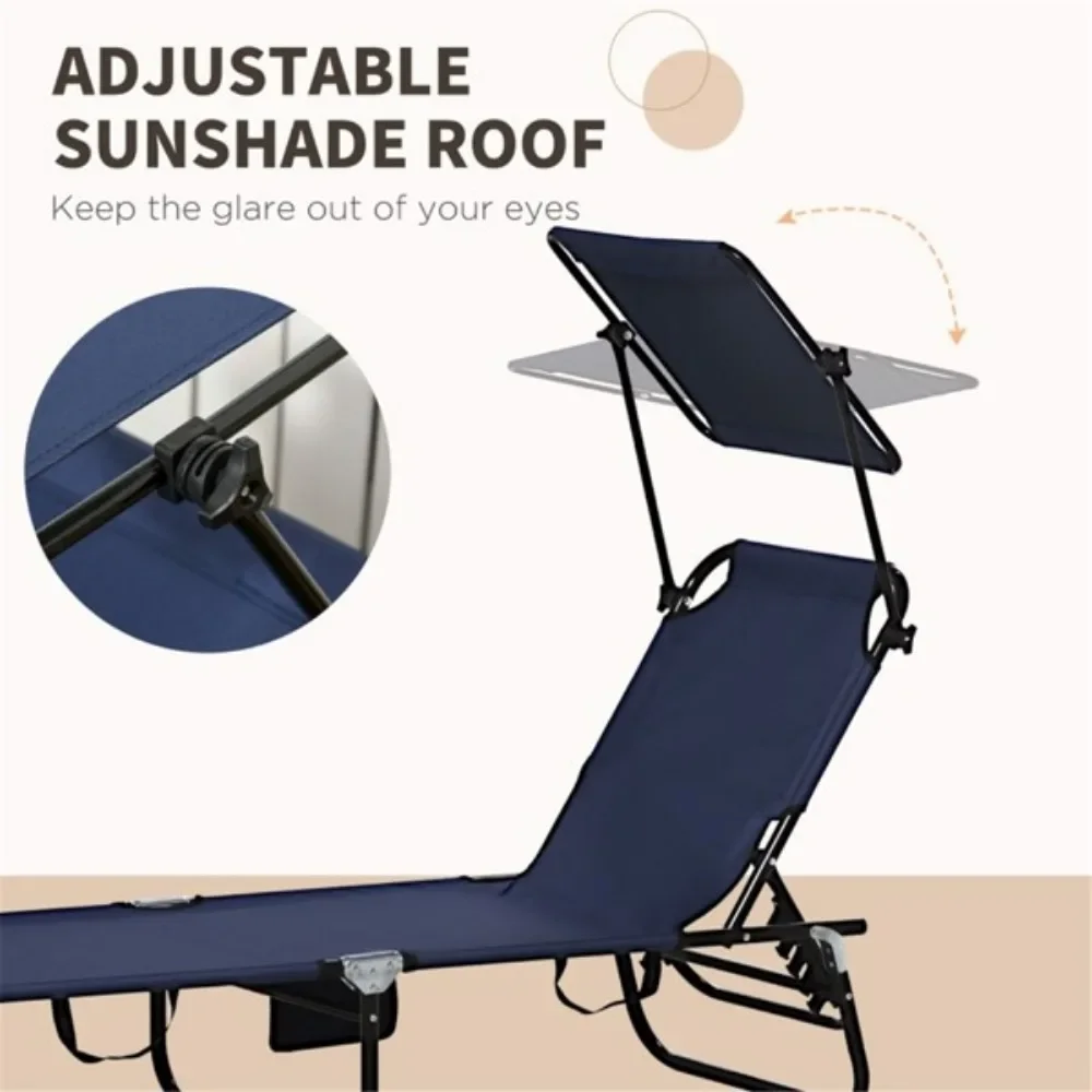 Fold-out recliners/beach chairs are made of breathable oxford fabric that is breathable and keeps you cool in the summer