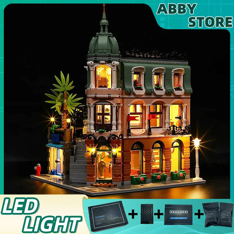 Kit luce LED fai da te per LEGO 10297 Boutique Hotel (solo luce a LED, senza modello di blocchi)