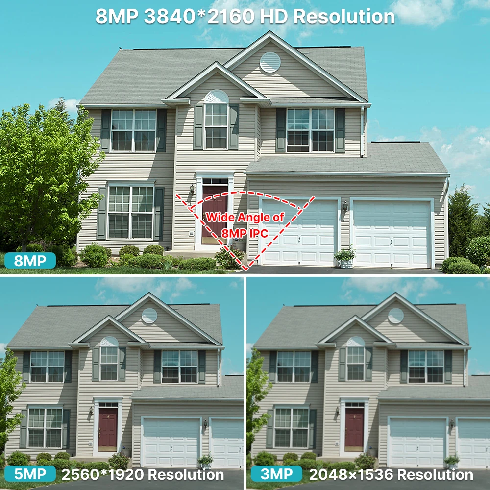 4K 8MP Wifi Smart PTZ Camera 5x Digital Zoom WiFi Surveillance Camera Human Detection ONVIF CCTV  IP Camera Security Protect