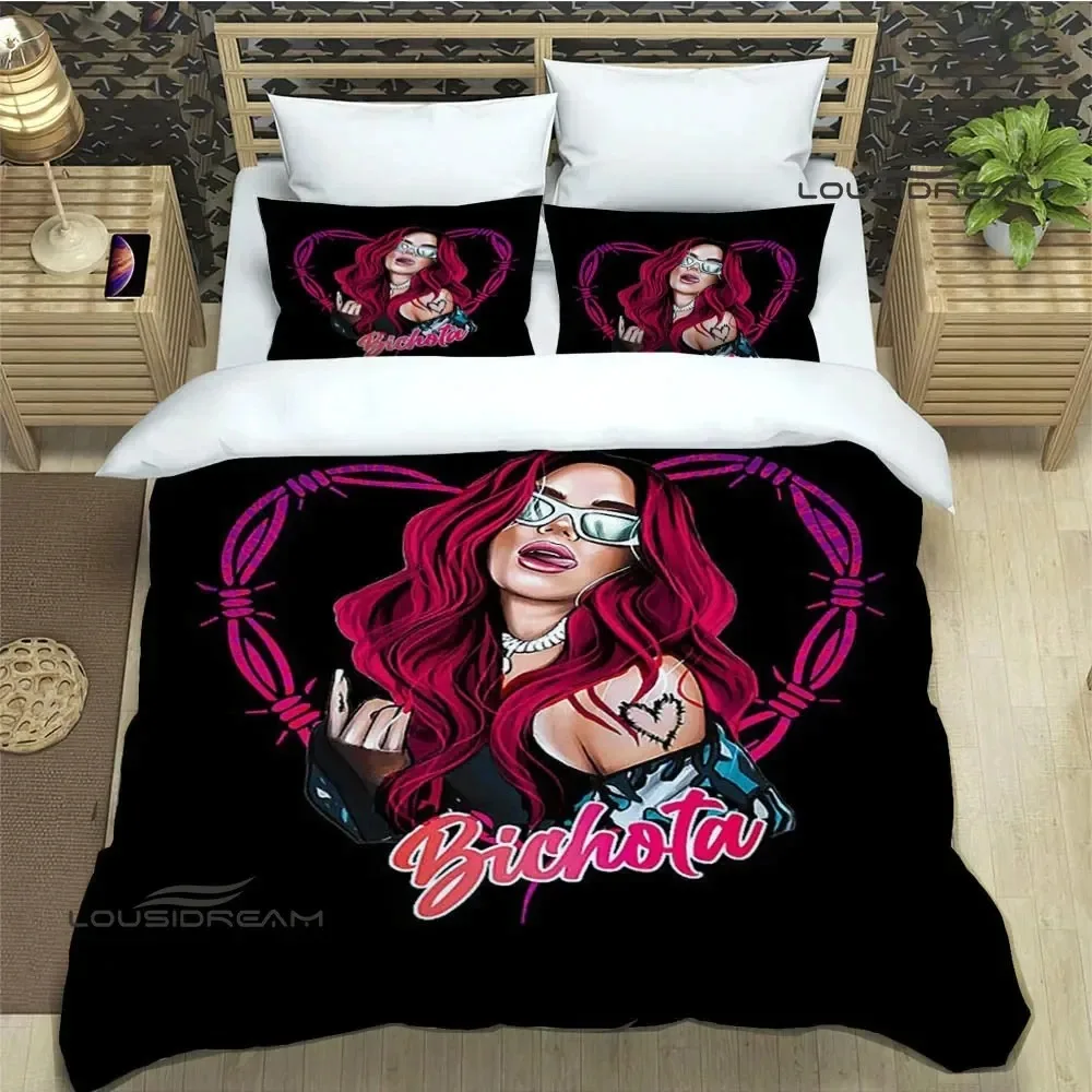 3D Print Karol G Fashion Bedding Set Double Twin King Duvet Cover Comforter Pillowcase Boys Girls Adults Bedroom