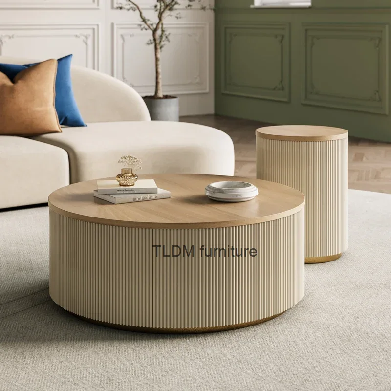 

Luxury Design Coffee Table Modern Living Room Round Center Coffee Table Simple Unique Tavolino Da Salotto Interior Decoration