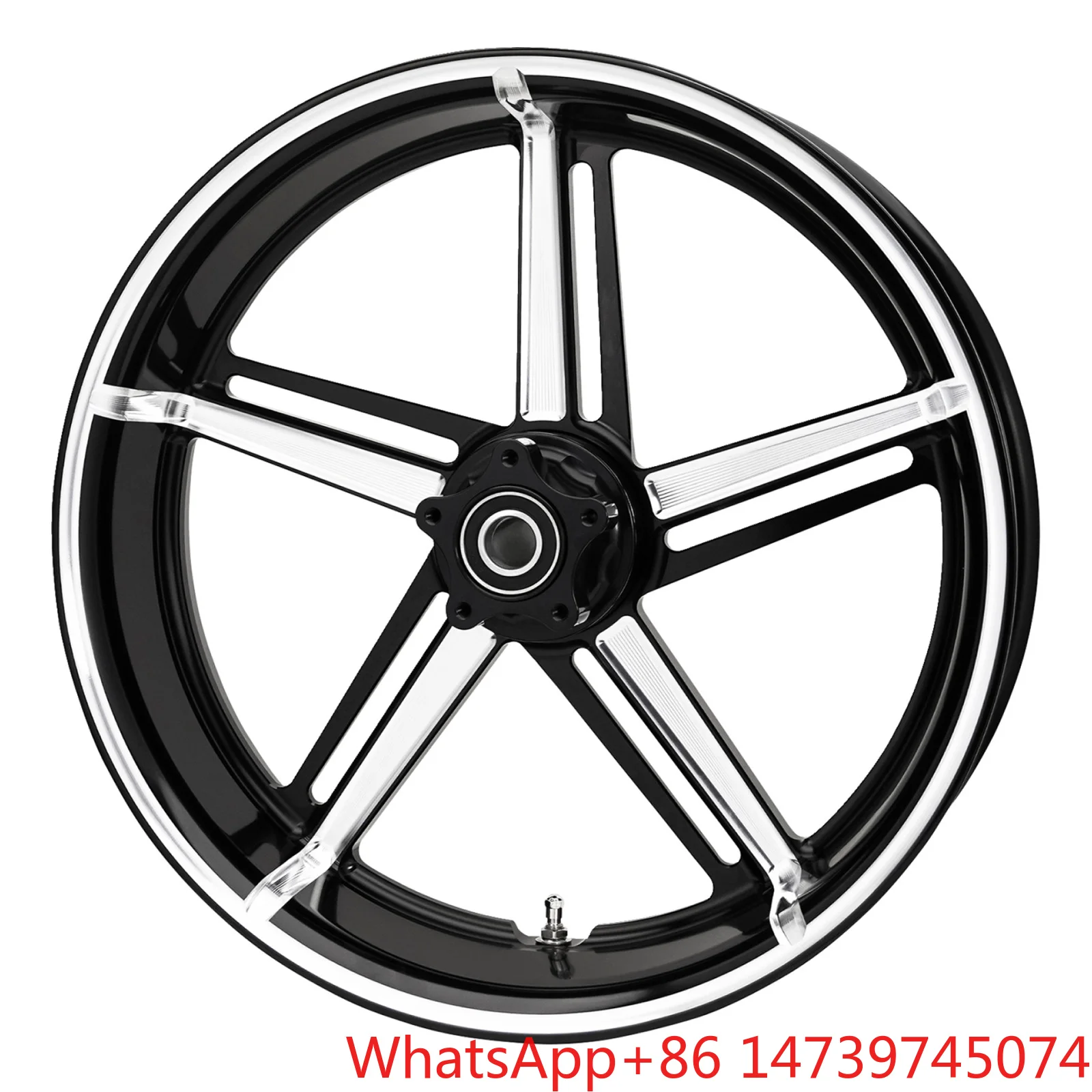 Black Aluminum Alloy Motorcycle Wheels Rim Motorcycle Front Wheel For Harley Touring Street Glide Rode GlideZhang Xue Same‑Style