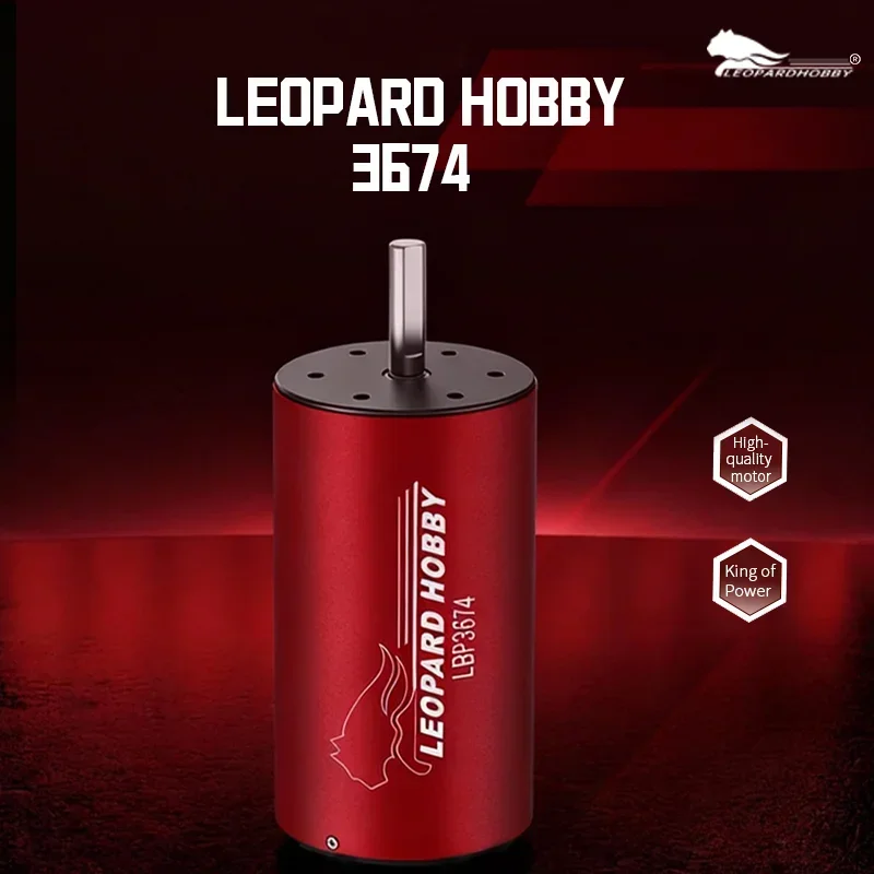 LEOPARD HOBBY LBP3674 4-Pole Sensorless Inrunner Brushless Motor 1700KV 1900KV 2200KV Upgrade Parts for 1/10 RC Buggy Truggy
