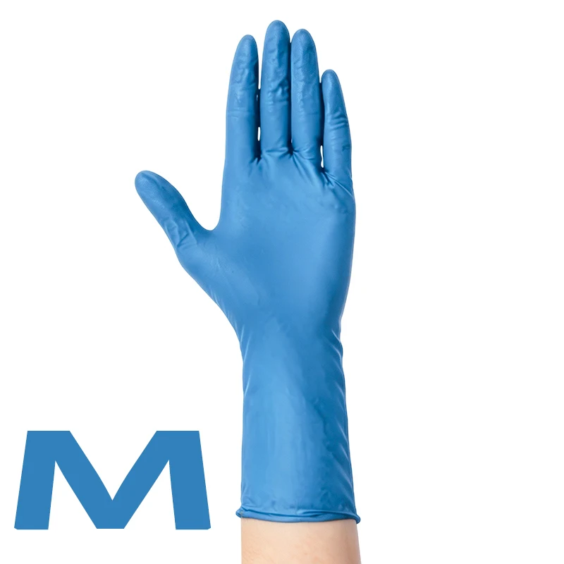 11,4-inch wegwerp nitrilhandschoenen, waterdicht en oliebestendig, perfect voor het afwassen en schoonmaken van de keuken.