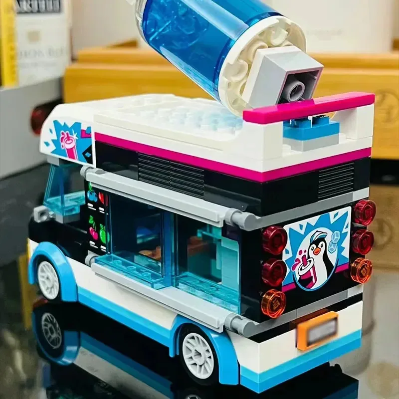 مجموعات الطوب المتوافقة سلسلة المدينة اللبنات البطريق مبيعات السيارات مركبة الأطفال هدية تجميع اللعب 60384