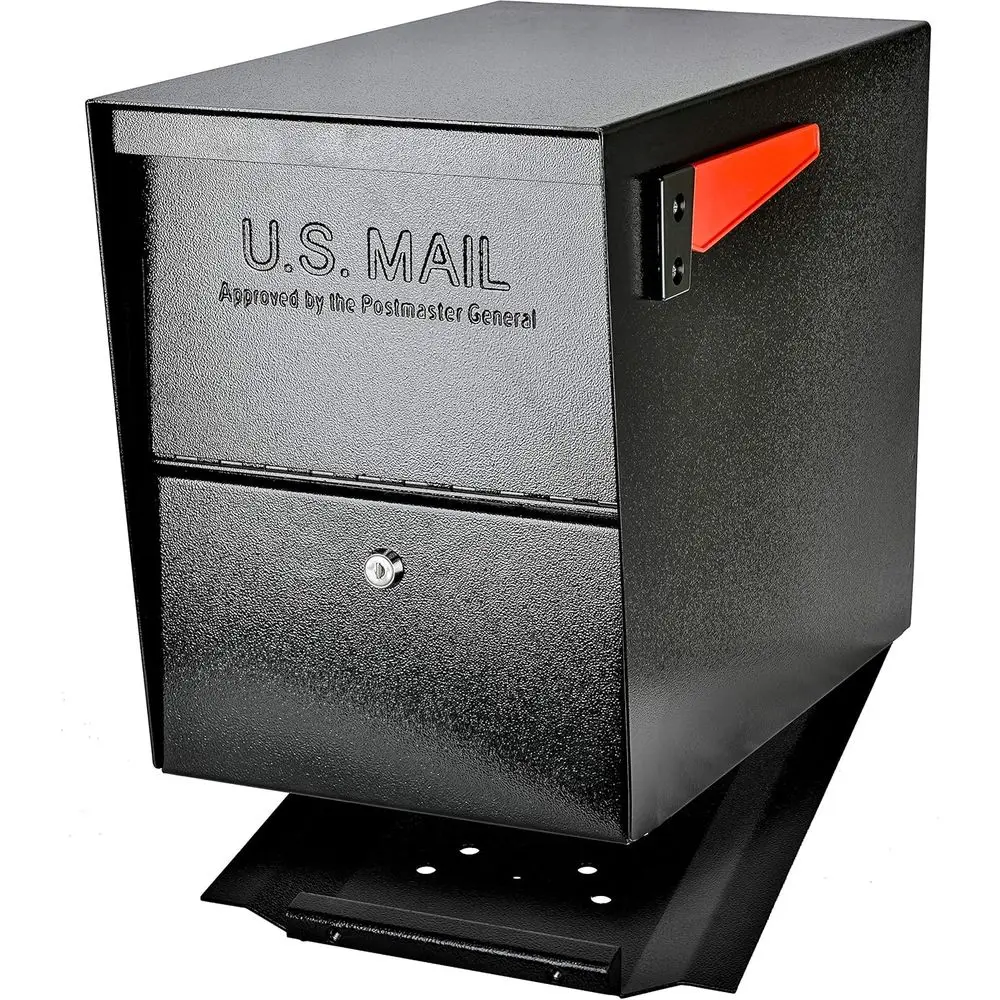 

7206 Package Master Curbside Locking Security Mailbox | Black,Medium