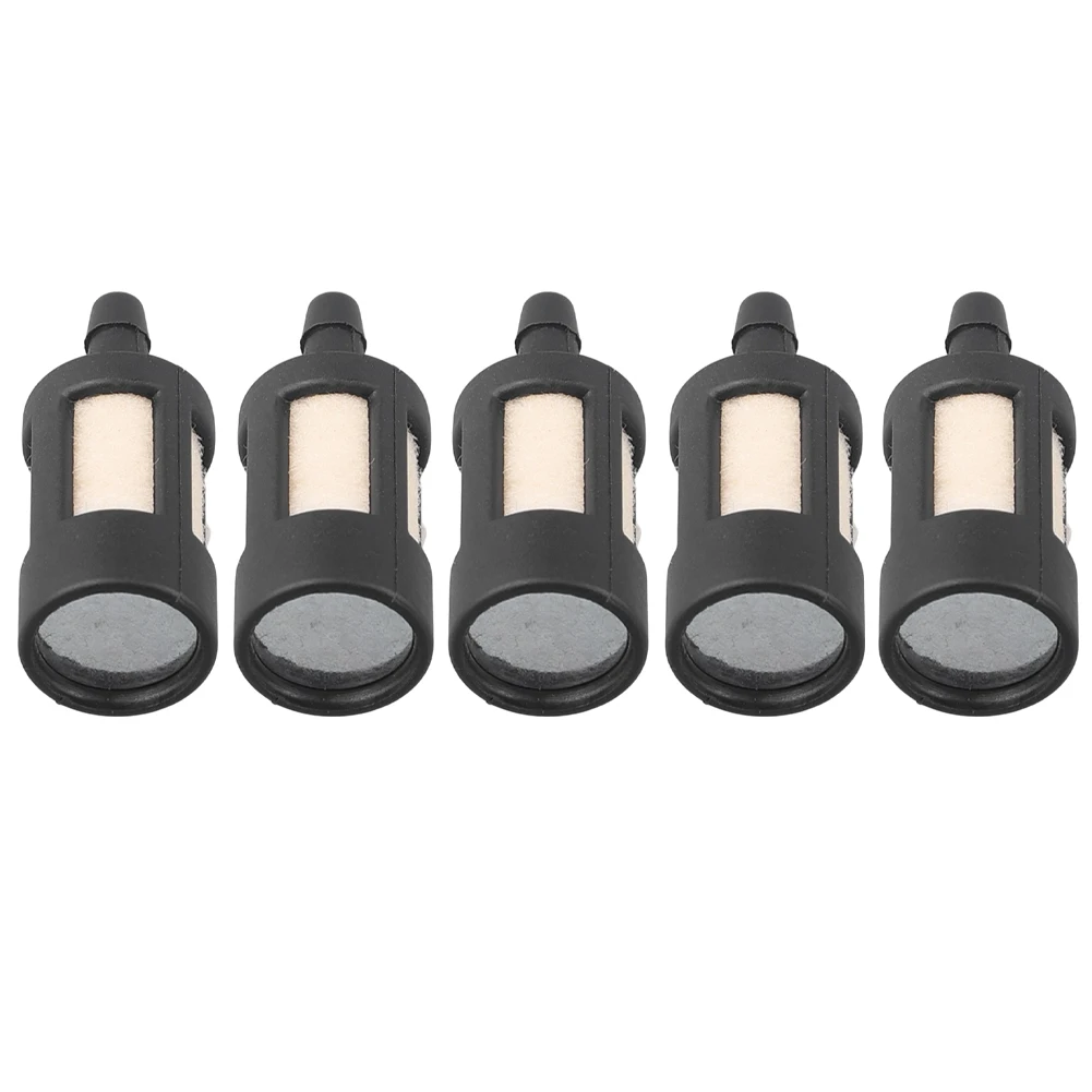 Conjunto de 5 filtros de combustível para ferramentas de jardim aparador motosserra plástico 12 diâmetro externo 18 diâmetro interno 1 14 comprimento
